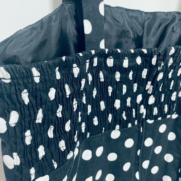 Polka Dot Dress with Pink Accent - Picture 8 of 10